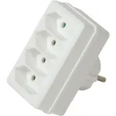 Logilink LPS220, Sisätila, Valkoinen, RoHS, 4 AC-pistorasia(a), 250 V, 2300 W