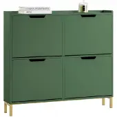 SoBuy Kenkäkaappi FSR100-SY – Kapea 4-ovinen