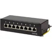 S-Impuls NP0018B, 10 Gigabit Ethernet, 10000 Mbit/s, Cat6a, S/UTP (STP), Musta, Terästä