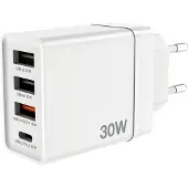 Verbatim – CHR-30EU2 USB Charger 30W with 1 x USB-C PD 20W White (49701)