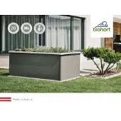 Biohort , Belvedere istutusallas maxi koko 200 metallic hopea