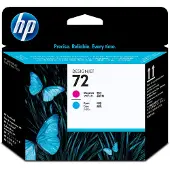 HP Tulostuspää magenta ja cyan Nro 72