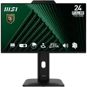 MSI PRO MP242PMGDE 23.8-inch Full HD IPS business monitor with camera and microphone, 120 Hz, HDMI DP VGA and USB hub, black (9S6-3PD89T-002)