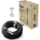 Club 3D 2.1 HDMI Ultra High Speed AOC -näyttökaapeli, 50m, musta