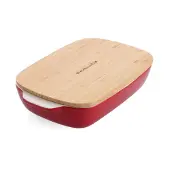 KitchenAid Uunivuoka kannella 31x18,5x6 cm, punainen