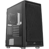 Aerocool Graphite -miditornikotelo ikkunalla, musta