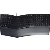 Cherry KC 4500 ERGO, Täysikokoinen (100 %), Langallinen, USB, QWERTY, Musta (JK-4500GB-2)