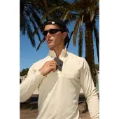 ICANIWILL Mirage 1/4 Zip Midlayer Long Sleeve Pearl White