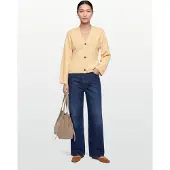 Gina Tricot Knitted Cotton Cardigan - Beige - XS