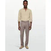 Gant Slim Linen Shirt - Beige - M