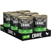 Crave 6 x 400 g Adult lammas & nauta koiranruoka