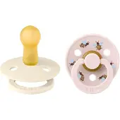BIBS Studio Colour Bumblebee Tutti 2-pack Lateksi Koko 2, Ivory