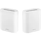 Asus ExpertWiFi EBM68 Business, Tri-band AX7800 Mesh Wi-Fi 6 -järjestelmä, 802.11ax, 2 kpl, valkoinen
