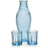 Serax Blue Fish Set Carafe And Glasses -lasisetti 3 kpl
