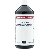 Edding T1000 muste tussien täyttöön, musta, 1000ml