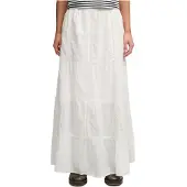 Superdry for woman. W7210412A Off-white Tiered Maxi Skirt (M), Casual, Cotton