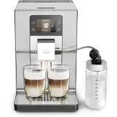 Krups Intuition Experience+ EA877D10, Espressokone, 3 L, Kahvipavut, Sisäänrakennettu jauhin, 1550 W, Musta, Harjattu teräs