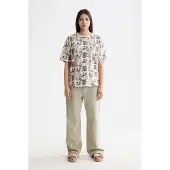 Scotch & Soda All Over Printed Loose Fit Lyhythihainen T-paita
