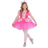 Magic Flip Naamiaisasu Prinsessa 110-116 cm, Vaaleanpunainen