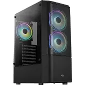 Aerocool Quantum Mesh, Midi Tower, PC, Musta, ATX, mikro ATX, Mini-ITX, Akryylinitriilibutadieenistyreeni (ABS), SPCC, Terästä, Pelaaminen (ACCM-PV31133.11)
