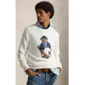 Ralph Lauren for man. 710B19758001 White Bear Jersey (XS), Casual, Cotton