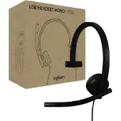 Logitech H570e -monokuuloke, musta