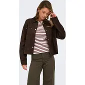 JDY Jdyjulle L/S Fake Suede Shirt Jrs Noos - Brown - M
