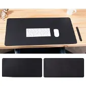 INF Hiirimatto - 80x40cm PU-nahkainen työpöydän suojus Musta D