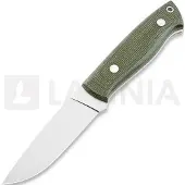 Brisa Trapper 95 puukko, O1 Flat, firesteel, vihreä