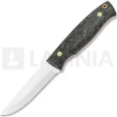 Brisa Trooper 95 puukko, scandi, stabilized curly birch