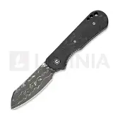 CIVIVI Crabby Damascus, Shredded Carbon Fibre