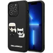 Karl Lagerfeld Cover and Choupette 3D Black, für Apple iPhone 13 Pro, KLHCP13L3DRKCK (KLHCP13L3DRKCK)
