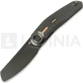 Reate VK-CLU kääntöveitsi, Black DLC Titanium, Frosted Satin Black DLC