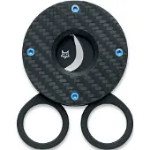 FOX Circle Cigar Cutter 743-3KT, PVD Sandvik 12C27, Twirl Fatcarbon