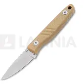 Böker Plus Five Point Nine 02BP0008 Stonewashed 440C, Brown Micarta, fixed knife