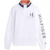 Tommy Hilfiger Sail Mix Media 1/4 Zip - White - L