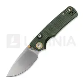 Vosteed Porcupine T - Stonewash - Micarta kääntöveitsi, vihreä