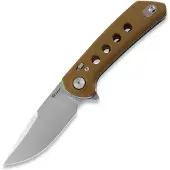 Reate PL-XF Tan G-10 kääntöveitsi, Stonewash