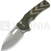 CIVIVI Vexron, Milled Green & Tan G-10, Stonewash