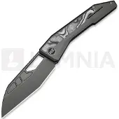 We Knife Inceptus kääntöveitsi, Dark Gray Ti & White/Black G-10, Stonewash