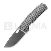 Kunwu Knives Tao III - Satin - Titanium kääntöveitsi, Diamond Texture