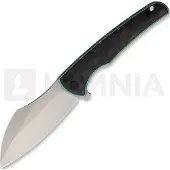 VDK Knives Vice Linerlock kääntöveitsi, green carbon fiber