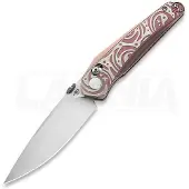 Bestech Mothus - Satin - Titanium kääntöveitsi, purppura
