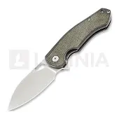 GiantMouse ACE Biblio Ti kääntöveitsi, Green Micarta Lamnia Exclusive