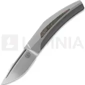 Reate Small Krypton kääntöveitsi, Bead Blast Ti/Red Dark Matter CF