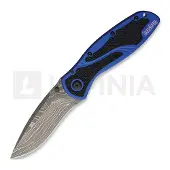 Kershaw Blur A/O Damascus kääntöveitsi, sininen