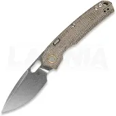 Vosteed Psyop 332 - Stonewash - Micarta kääntöveitsi, vihreä