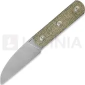 Straight Line Ally - Stonewashed - Green Canvas Micarta veitsi