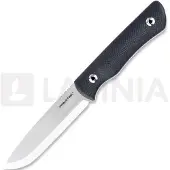 RealSteel Bushcraft Plus II Scandi veitsi, Black G-10, Satin