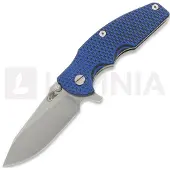Hinderer Jurassic Magnacut Slicer Flat Grind kääntöveitsi, Stonewash, Blue/Black